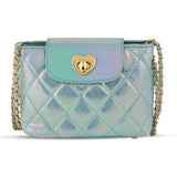 Paige: Metallic Aqua Purse