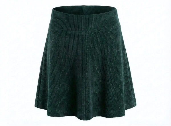 Libba Skirt Dark Green Velour