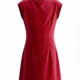 Jenny Dress Red Velour