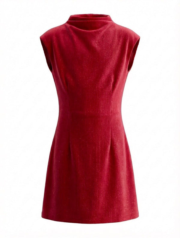 Jenny Dress Red Velour