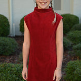 Jenny Dress Red Velour