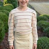 Peyton Top Blush Stripe