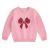Pink Bow Crewneck Sweater