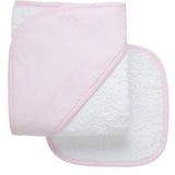 Pink Seersucker Stripe Hooded Towel & Washcloth Set