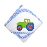 Tractor Hooded Towel & Washcloth Set