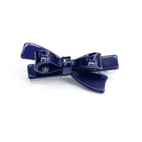 Bows Navy Hair Clips