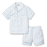 Periwinkle and White Stripe Short Set