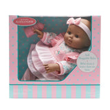Baby Cuddles Doll with Pink Floral, Dark Skin Tone
