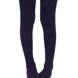 Smooth Toe Organic Cotton Tights Navy 1500