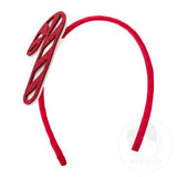 Extra Large Glitter Foam Candy Cane Holiday-themed Headband