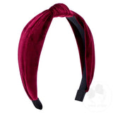 Velvet-wrapped Headband with Knot