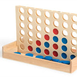 “4 in a Row” Wooden Board Game