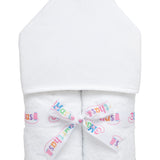 Fabric Everykid Towel - White Seersucker Stripe