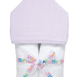 Seersucker Stripe Everykid Towel, Lilac