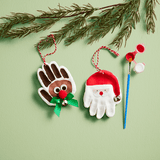 Santa Handprint Ornament Kit