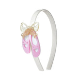 Lilies and Roses Ballet Slipper Satin Pink Headband