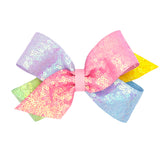 Medium Ombre Printed Sequin Hair Bow