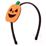 Extra Large Glitter Foam Halloween-themed Jack O Lantern Headband