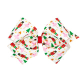 King Holiday-themed Grosgrain Hair Bow