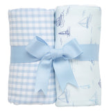 Sailboat Set of Two Burps, Blue
