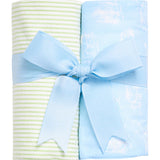 Cow Set of Two Burps, Blue