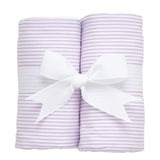Seersucker Stripe Set of Two Burps, Lilac
