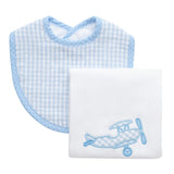 Airplane Basic Bib & Burp Boxed Set