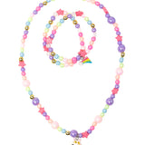 Cheerful Starry Unicorn Necklace Bracelet Set