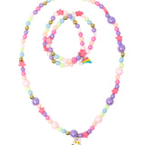 Cheerful Starry Unicorn Necklace and Bracelet Set