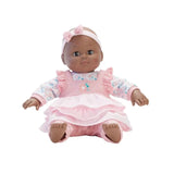 14" Baby Cuddles Pink Floral Dark Skin Tone