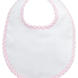 Big Check Basic Bib, Pink
