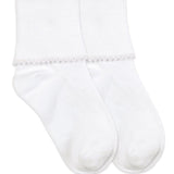Smooth Toe Tatted Edge Turn Cuff Sock