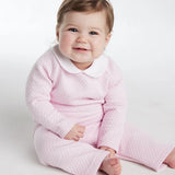 Light Pink Quilted Pant Set