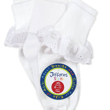 Jefferies Socks Eyelet/Turn Cuff/Lace Turn Cuff Socks 3 Pair Pack