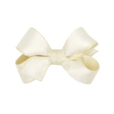 Mini Crepe Satin with Grosgrain Underlay Hair Bow