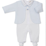 Premier Playful Pups Light Blue Footie with Jacket