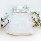 Darla Dress Worth Avenue White with Buckhead Blue