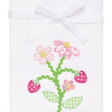 Strawberry Applique Burp