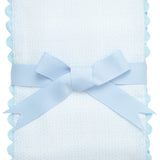 Lullaby Fancy Fabric Burp, Blue