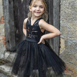 Black Cat Dress & Headpiece Size 5-6