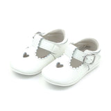 Rosalie Heart Crib Mary Jane (Infant), White