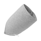 Luxe Solid Kerchief Bib Grey Melange