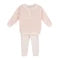 Girls Blush Chevron Knit Set