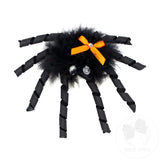 Fuzzy Spider with Bow Hair Clip