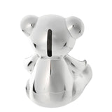 Bambino Silver Plated Teddy Bear Money Box