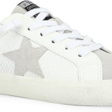 Vintage Havana White Laced Grey Star Snake Print Low Top