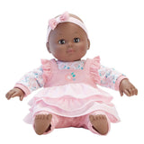 Baby Cuddles Doll with Pink Floral, Dark Skin Tone