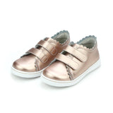 Caroline Scalloped Sneaker, Rose Gold