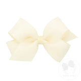Medium Organza and Grosgrain Overlay Hair Bow