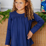 Ruby Mills Ruffle Top Nantucket Navy